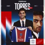 Ferran Torres llega al PSG, procedente del Barcelona, por una suma aproximada de 50 MDE.