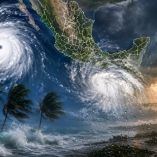 Huracán Lala en el Pacífico y sistema tropical al sur de México provocan lluvias intensas y fuerte oleaje