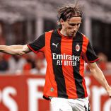 Luka Modrić en acción durante un partido del AC Milan