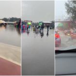 Se reportaron inundaciones en Agrícola Pantitlán y Agrícola Oriental, además de encharcamientos en Viaducto, Río Churubusco y Eje 3 Sur.