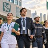 Trabajadores de distintos sectores en México representan el crecimiento del empleo formal registrado ante el IMSS durante agosto.