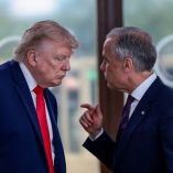 El primer ministro canadiense Mark Carney respondió con aranceles a productos estadounidenses.