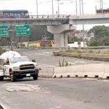En la zona del Puente La Concordia hay baches, hundimientos, falta de señalización de curva peligrosa...