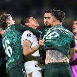 Pelea entre Pumas y León tras su partido.