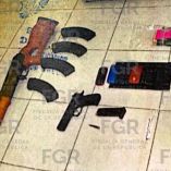 Cartuchos y portación de armas de fuego aseguradas a “El Flaco”
