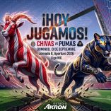 Chivas y Pumas se enfrentan en la Jornada 8 del Apertura 2026 de Liga MX.