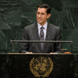 Ante la Asamblea General de la ONU, el canciller Roberto Velasco defendió la soberanía de México, resaltó la baja de homicidios y confirmó ayuda a Cuba.