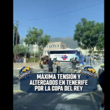 El autobús del Sporting de Hortaleza fue agredido de camino al Estadio Municipal de Tasagaya.