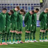 Los futbolistas de la Selección de Irlanda volvieron a protestar en su partido ante Israel