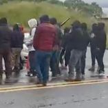 El bloqueo quedó registrado en un video captado con un teléfono celular.