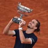 Alexander Zverev en el Roland Garros, su primer Grand Slam después de 10 años de carrera.