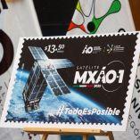 Ciudad de MÃ©xico 19 de Octubre 2026.  Ceremonia de la estampilla postal "Microsatelite MXA0-1". Foto CortesÃ­a DarÃ­o Luna