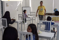 En la fundación de la nicaragüense hay niños de varias edades bajo tutela.
