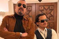 Pepe Aguilar y Christian Nodal antes de los Latin Grammy. Foto: Especial