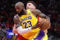 LeBron James es a los 41 años el líder de los Lakers en la postemporada ante la ausencia por lesión de Luka Doncic.