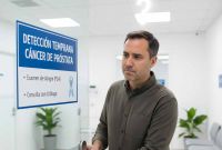 La detección del cáncer de próstata aún se enfrenta a la desinformación. Imagen hecha con IA.