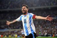 Lionel Messi con la selección de Argentina