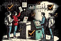 Ilustración sobre el voto por internet implementado por el INE.