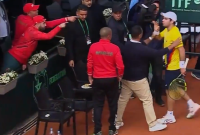 El equipo de Colombia de Copa Davis tuvo que dejar el estadio en Marruecos con seguridad.