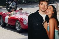 Charles Leclerc y Alexandra Saint Mleux se casaron este sábado