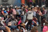 Bloqueo en calzada de Tlalpan.