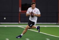 Fernando Mendoza realizó el Pro Day en la universidad de Indiana.