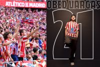 Ante Barcelona, Obed Vargas vivió su segunda titularidad con el Atlético de Madrid.