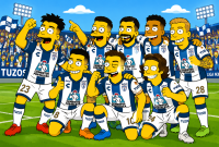 Los Tuzos del Pachuca celebraron el día mundial de Los Simpson