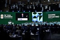 El 76 Congreso de la FIFA, en Vancouver.