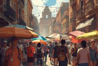 Calles del centro de la CDMX para comprar paraguas resistentes