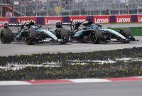 Antonelli y Russell han tenido una serie de contactos en la carrera sprint del GP de Canadá