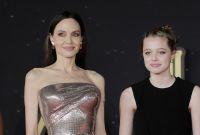 Angelina Jolie and Shiloh Jolie-Pitt attend the red carpet of the movie "Eternals" during the 16th Rome Film Fest 2021 on October 24, 2021 in Rome, Italy.  (Photo by Massimo Valicchia/NurPhoto) Massimo Valicchia / NurPhoto / NurPhoto via AFP