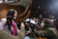 La presidenta de la Mesa Directiva, Kenia López Rabadán (PAN), advierte que la reforma podría quedar inoperante por falta de días hábiles.