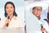 Keiko Fujimori y Roberto Sánchez, candidatos a la presidencia de Perú.
