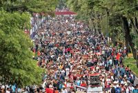 Marcha de la CNTE en la CDMX.