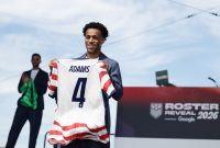 Tyler Adams, con su playera de Estados Unidos.