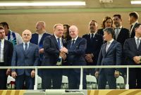Gianni Infantino se hizo presente en los partidos de México Vs Sudáfrica y Corea del Sur Vs Chequia en el mismo día.