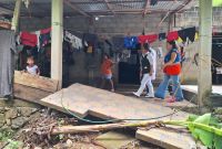 El desbordamiento del arroyo Choapas afecto a por lo menos 10 familias de la comunidad de San Isidro Naranjal, en Oaxaca.