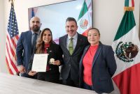 Mara Lezama encabezó la reunión con autoridades estadounidenses
