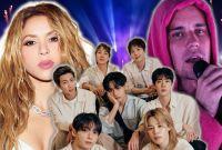 BTS, Shakira, Madonna y Justin Bieber encabezan el medio tiempo