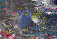 La Tormenta Tropical Elida se debilita mar adentro; el SMN prevé lluvias intensas y temperaturas extremas en varias regiones del país.