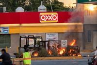 Habitantes de Álamo quemaron una patrulla y una motopatrulla de la Policía Estatal tras un accidente mortal en la carretera Álamo–Tihuatlán.