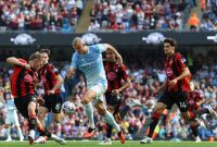 Erling Haaland no pudo marcar goles en el que fue su juego 200 en la Premier League, para el que lució un nuevo look a rape.