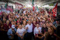 Muestran junto a Mijes en Escobedo unidad y fuerza territorial