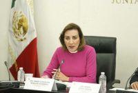 La senadora Guadalupe Murguía, del PAN, anunció el voto de su bancada