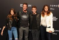 ANAHEIM, CA - MAY 09: (L-R) Kaia Gerber, businessman Rande Gerber, Presley Gerber and model Cindy Crawford attend Disney's 'Tomorrowland' - Los Angeles Premiere at AMC Downtown Disney 12 Theater on May 9, 2015 in Anaheim, California.CAP/ROT/TM ©TM/ROT/Capital Pictures