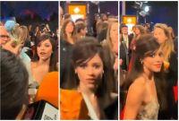 Jenna Ortega vivió un incómodo momento con un fan en una alfombra roja