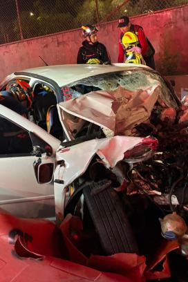 Accidente en calzada Ignacio Zaragoza.