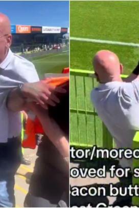 Un aficionado consumió un producto que no debía dentro del estadio.