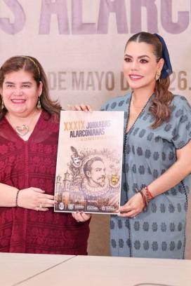 Evelyn Salgado anuncia programa de Jornadas Alarconianas 2026 en Taxco